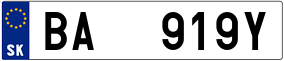 Trailer License Plate